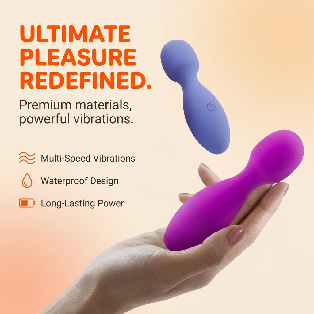 Wholesale Cordless Electric Full Body Massager Silicone Wand Vibrators; Personal Sex Toy Rechargeable External Wand Massager
