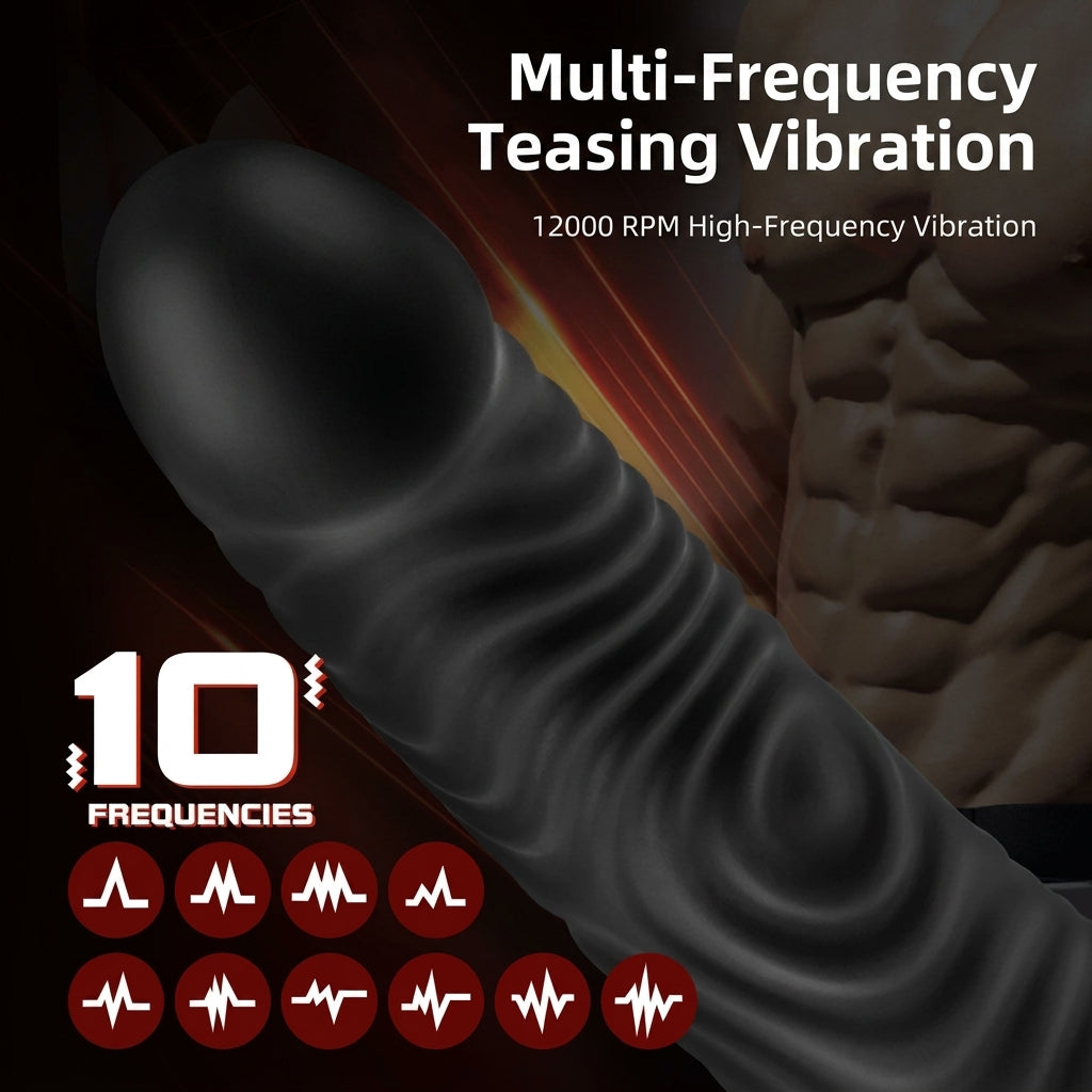 Amoura Realistic Dildo, Flexible Silicone, Vibrating, Women's