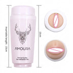 Amoura Men's Stroker Masturbator, Vaginal Simulator, TPE Material