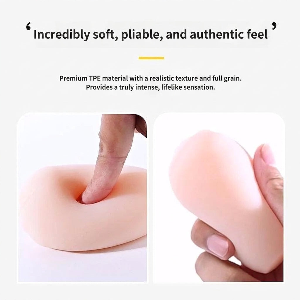 Amoura Male Egg Masturbator, Manual Stroker, Automatic Decompression