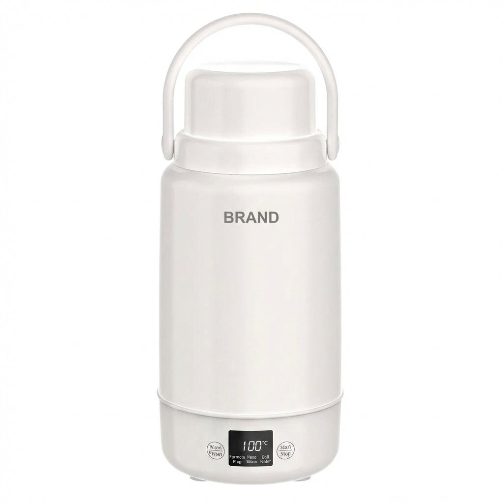 Electric Heating Cup Portable Stainless Steel Bottle Kettle 1L