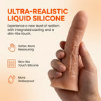 Amoura Clitoral & Vaginal Dildo, Personal Massager, Vibrating, Heating & Telescopic, Women's, Remote Control, Liquid Silicone, Waterproof