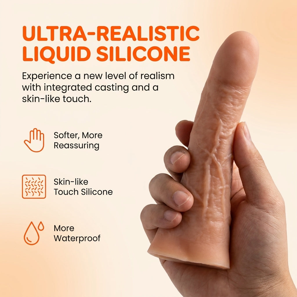 Amoura Clitoral & Vaginal Dildo, Personal Massager, Vibrating, Heating & Telescopic, Women's, Remote Control, Liquid Silicone, Waterproof