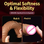 Amoura Realistic Dildo, Flexible Silicone, Vibrating, Women's