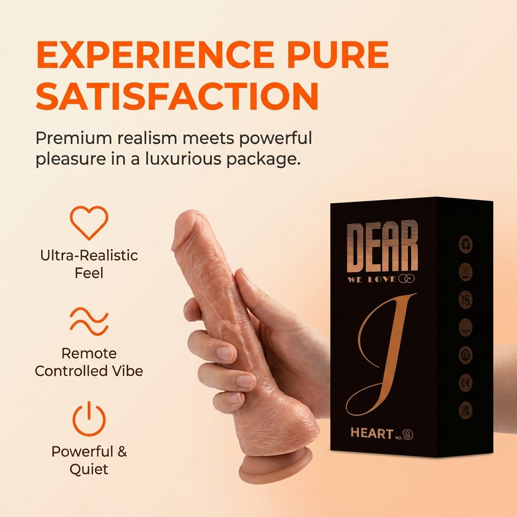 Amoura Clitoral & Vaginal Dildo, Personal Massager, Vibrating, Heating & Telescopic, Women's, Remote Control, Liquid Silicone, Waterproof