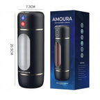 Amoura P-65 Male Masturbator, Oral Stroker, Vibrating & Suction, Remote Control, TPE