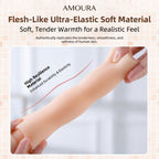 Amoura Male Stroker, Realistic Texture, Manual Masturbator, Body-Safe TPE, Waterproof