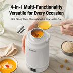 Electric Heating Cup Portable Stainless Steel Bottle Kettle 1L