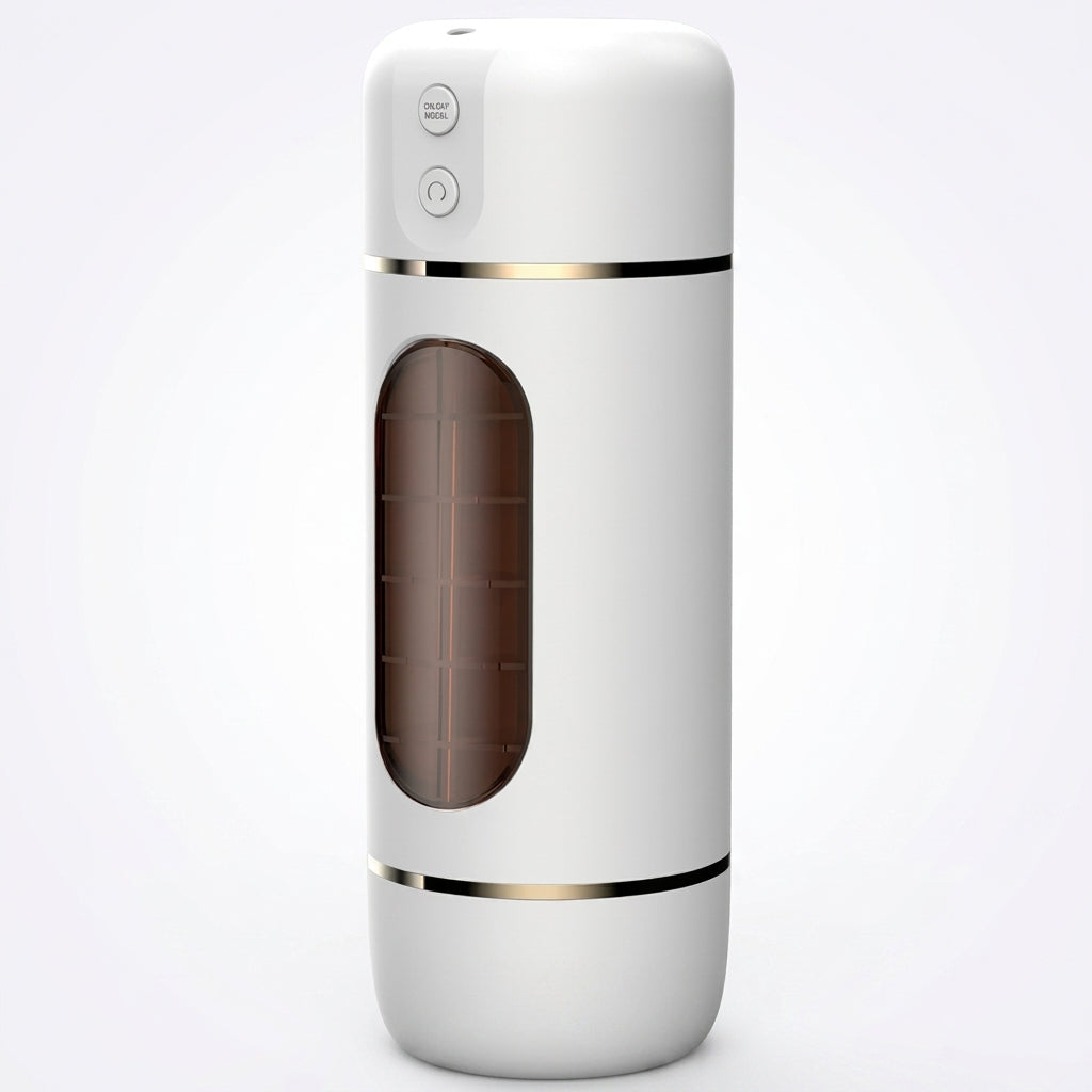 Amoura P-65 Male Masturbator, Oral Stroker, Vibrating & Suction, Remote Control, TPE