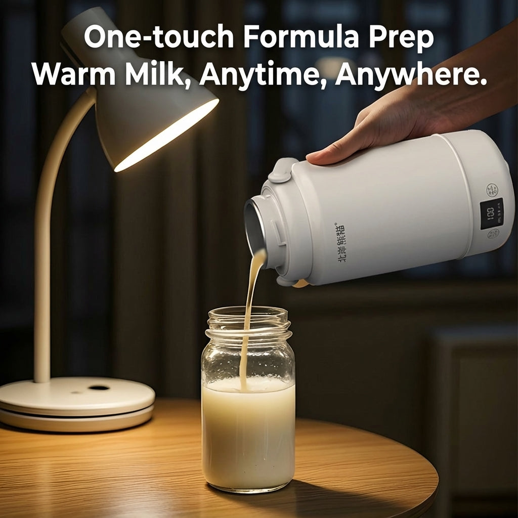 Electric Heating Cup Portable Stainless Steel Bottle Kettle 1L
