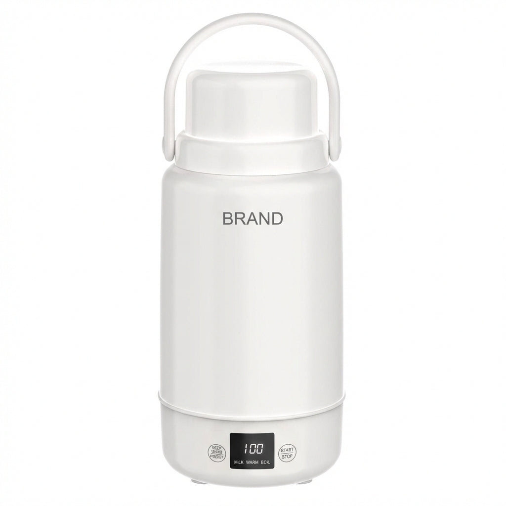 Electric Heating Cup Portable Stainless Steel Bottle Kettle 1L