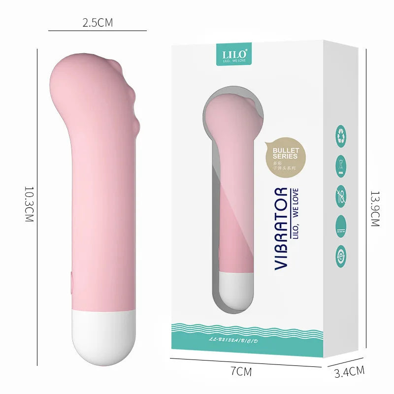 Amoura G-Spot & Clitoral Vibrator, Personal Massager, 10-Mode Vibrating, Women's, Silicone, IPX7 Waterproof – USB rechargeable vibrator