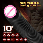 Amoura Realistic Dildo, Flexible Silicone, Vibrating, Women's – Realistic Penis
