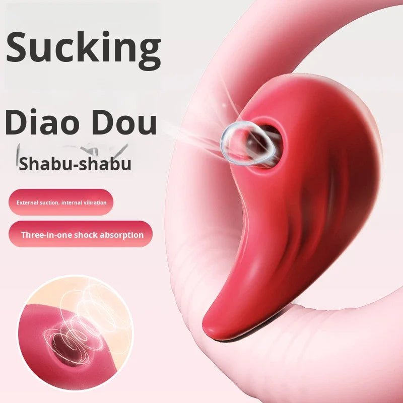 Amoura Clitoral & G-Spot Rabbit Vibrator, Suction Massager, 9-Frequency, Women's – dual-zone vibrator