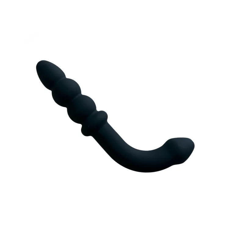 Amoura Anal & Vaginal Curved Beads, Silicone, Waterproof – Waterproof Anal Toys