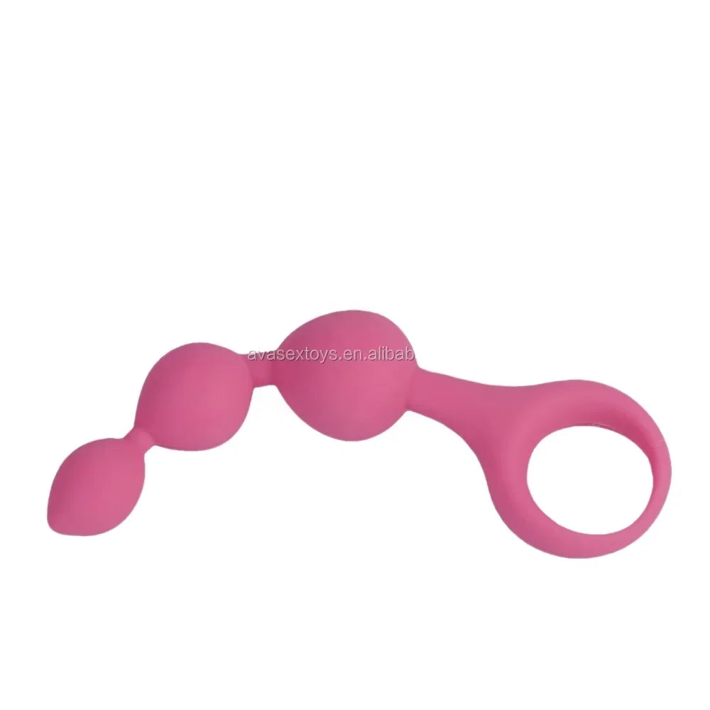 Amoura Anal 3-Bead Dilator, Silicone Plug, Waterproof IPX7, Unisex Secondary image
