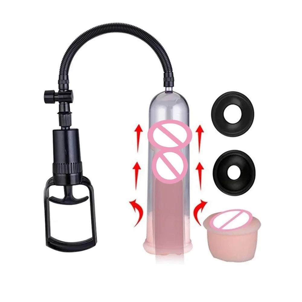 Amoura Male Penis Trainer, Masturbator Cup, Vacuum Pump, Men's, Silicone – male enhancement
