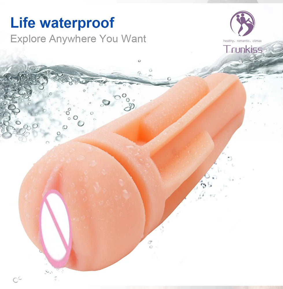 Amoura Male Masturbator Cup, Stroker, Realistic, Soft TPE, Vaginal – male pleasure toy