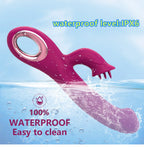 Amoura Clitoral & G-Spot Vibrator, Tongue-Licking Massager, Vibrating, Women's, Manual, Silicone, Waterproof – women's vibrator