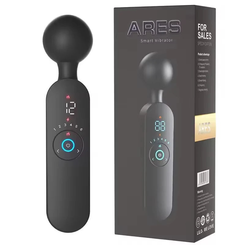 Amoura Clitoral & G-Spot Wand Massager, Vibrating, Women's, Heating, Silicone, Waterproof – Wand Massager