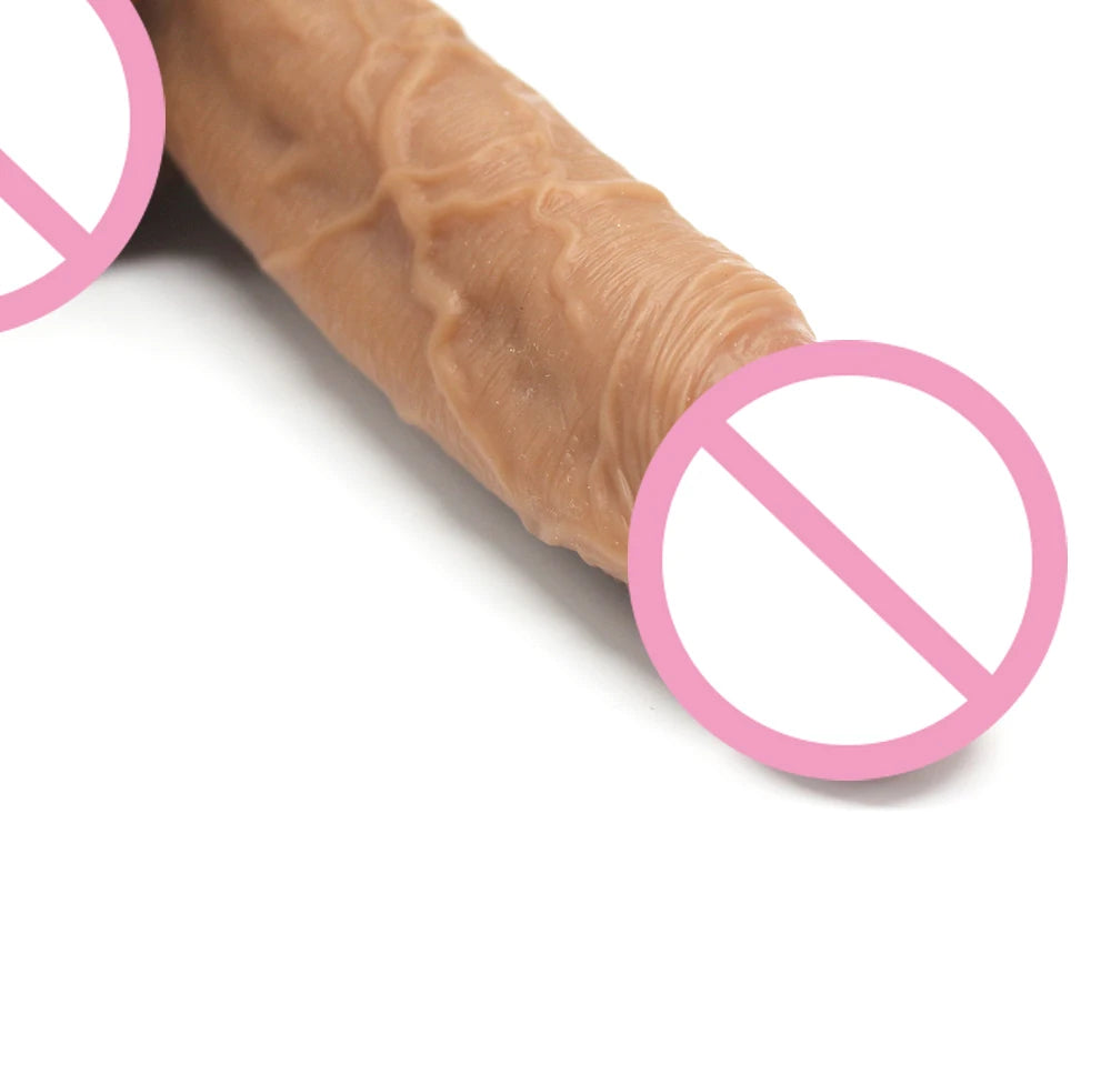Amoura Realistic Dildo, Silicone, Suction Cup, Waterproof – Silicone Pleasure Toy