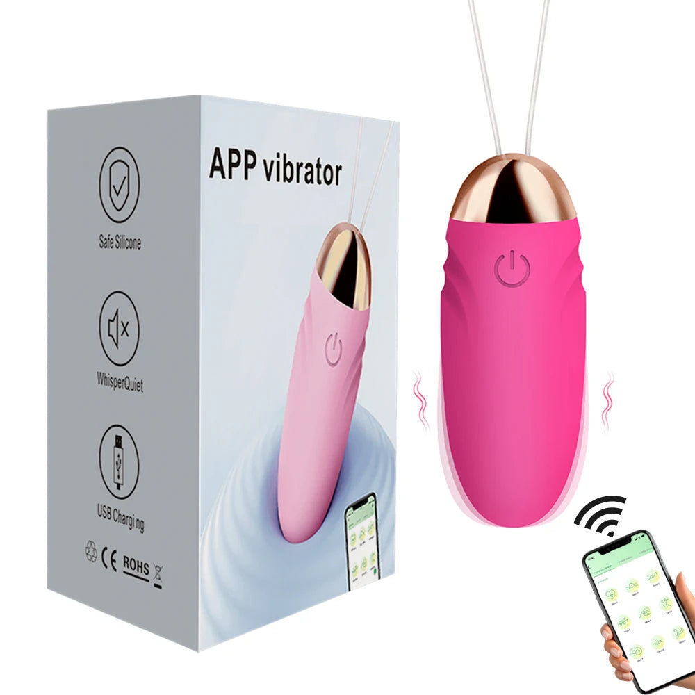 Bullet Vibrator with App Control for G Spot Stimulation Vibrating Wearable Egg Silicone Clitoral Massager Sex Toys for Women Secondary image