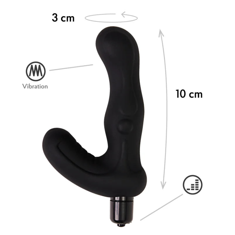 Amoura Anal Vibrator Plug, Personal Massager, 10 Modes, Men's, Medical-Grade Silicone – butt plug vibrator