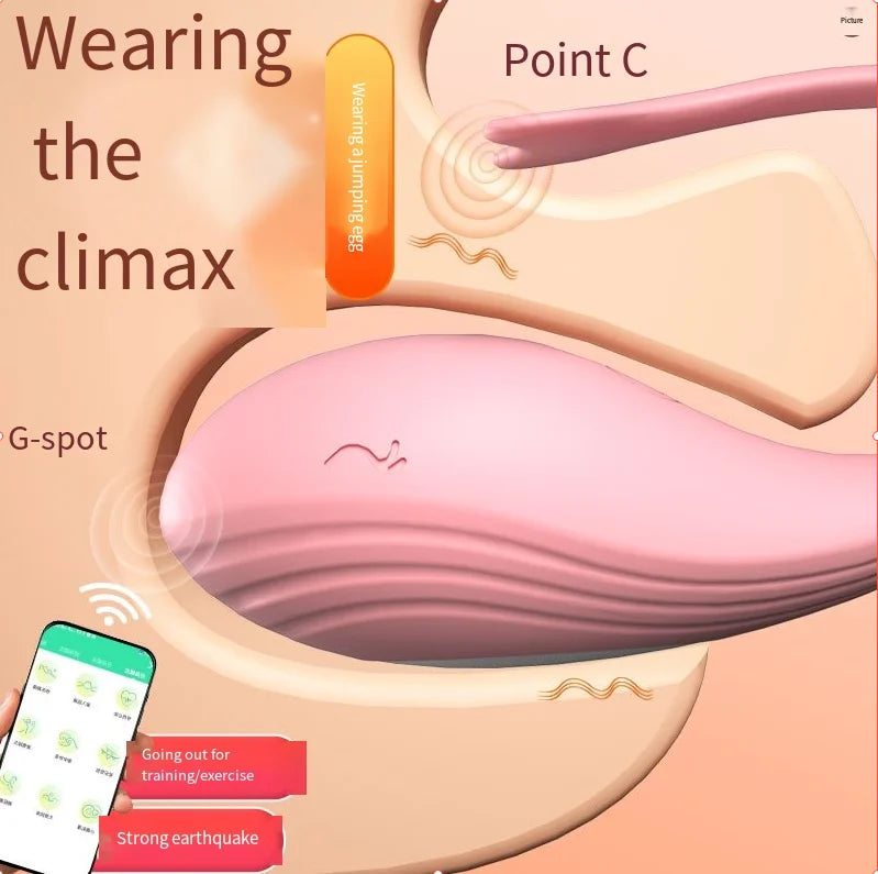 Amoura G-Spot & Clitoral Egg Vibrator, App-Controlled, 9-Frequency, Women's, Silicone – women's vibrator