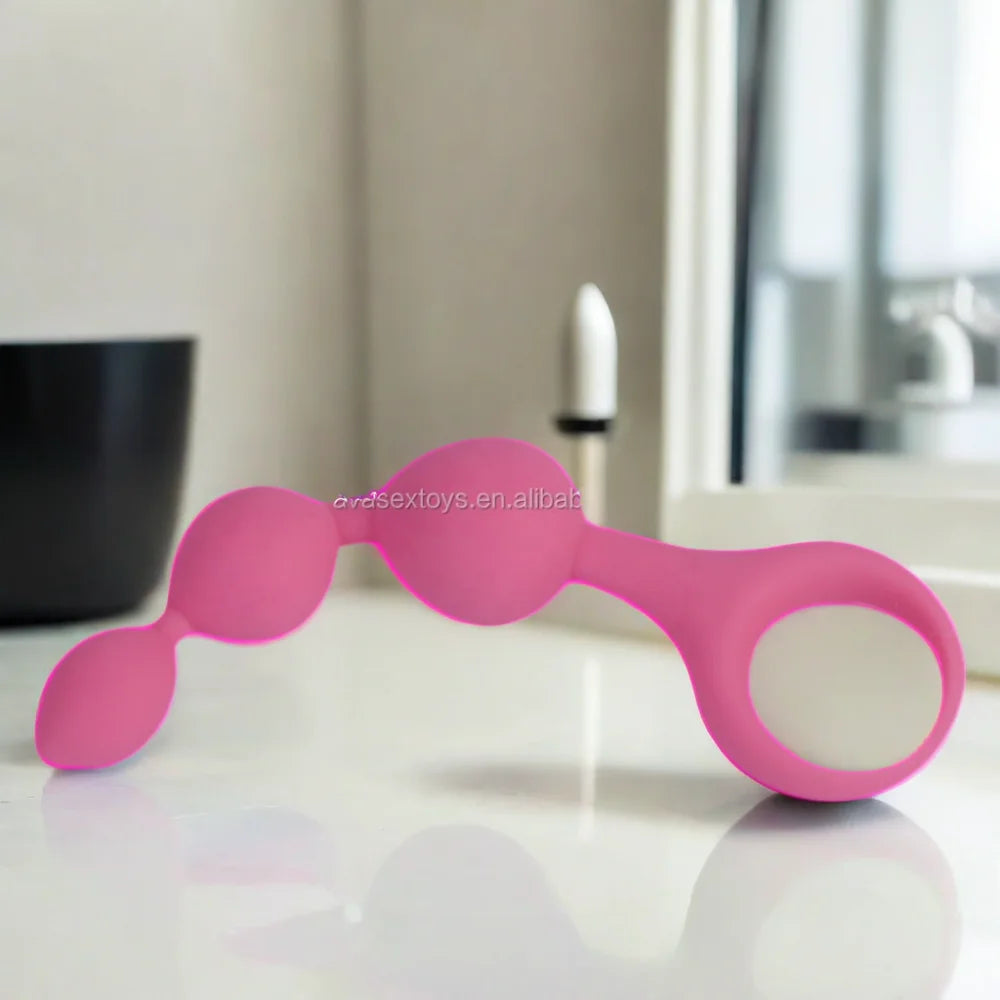 Amoura Anal 3-Bead Dilator, Silicone Plug, Waterproof IPX7, Unisex – silicone plug