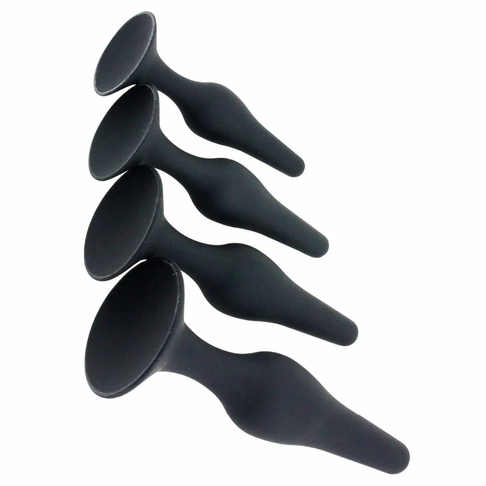 Amoura Prostate & Anal Plug Set, 3 Graduated Sizes, Silicone, Waterproof – body safe