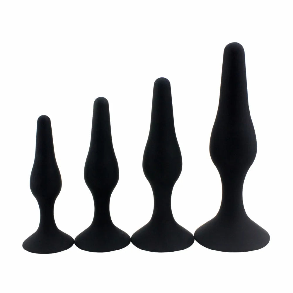 Amoura Prostate & Anal Plug Set, 3 Graduated Sizes, Silicone, Waterproof – silicone plug