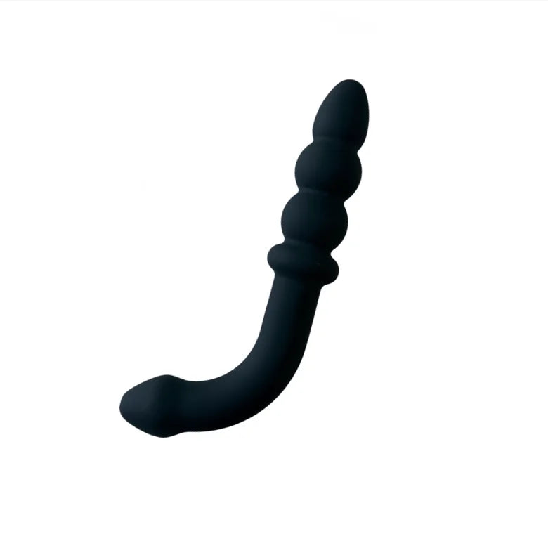 Amoura Anal & Vaginal Curved Beads, Silicone, Waterproof – Medical-Grade Silicone