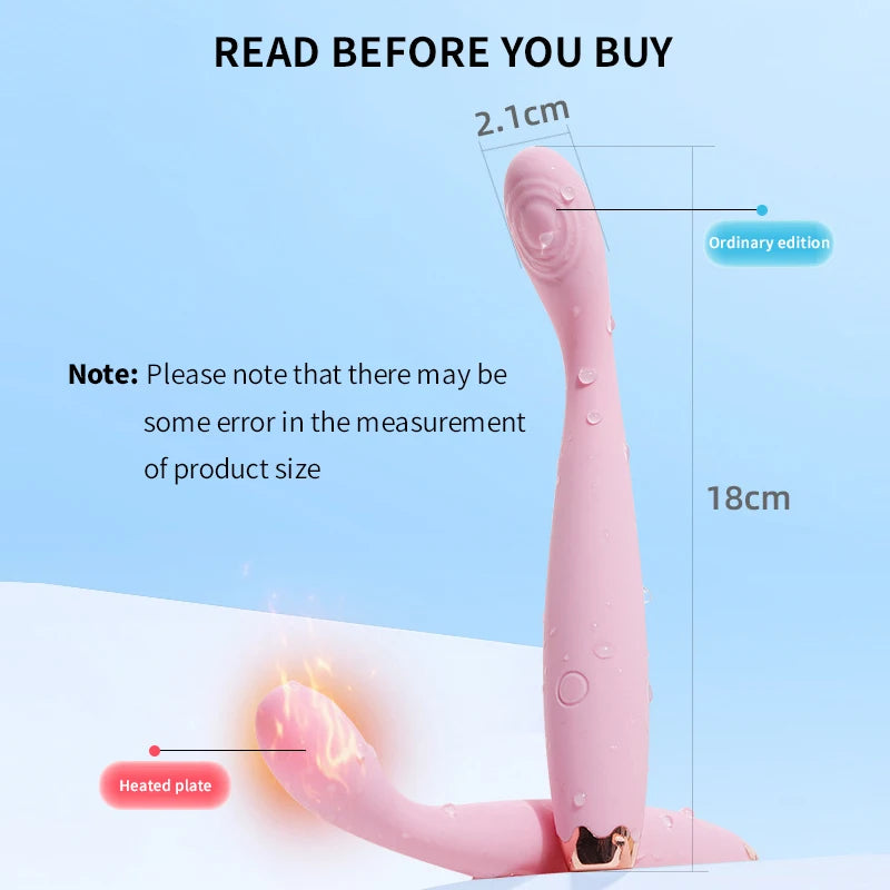 Amoura Double-Head G-Spot & Clitoral Vibrator, Dual Stimulation, Women's, Silicone – personal massager