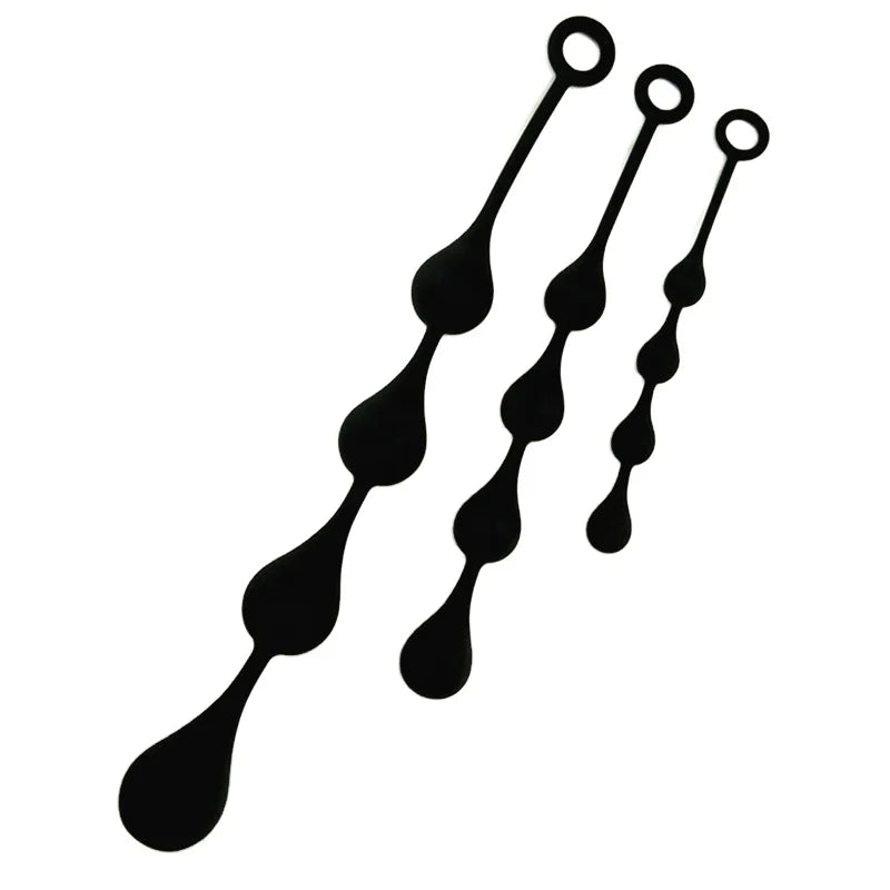 Amoura Anal Plug & Anal Beads, Waterdrop, Silicone, Five Sizes – anal beads