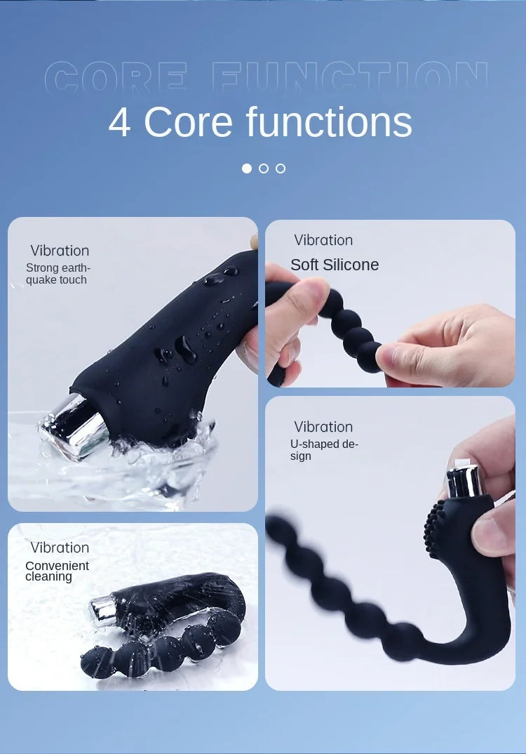 Amoura Prostate Vibrator, Personal Massager, Vibrating, Men's, Battery Operated, Silicone – personal massager