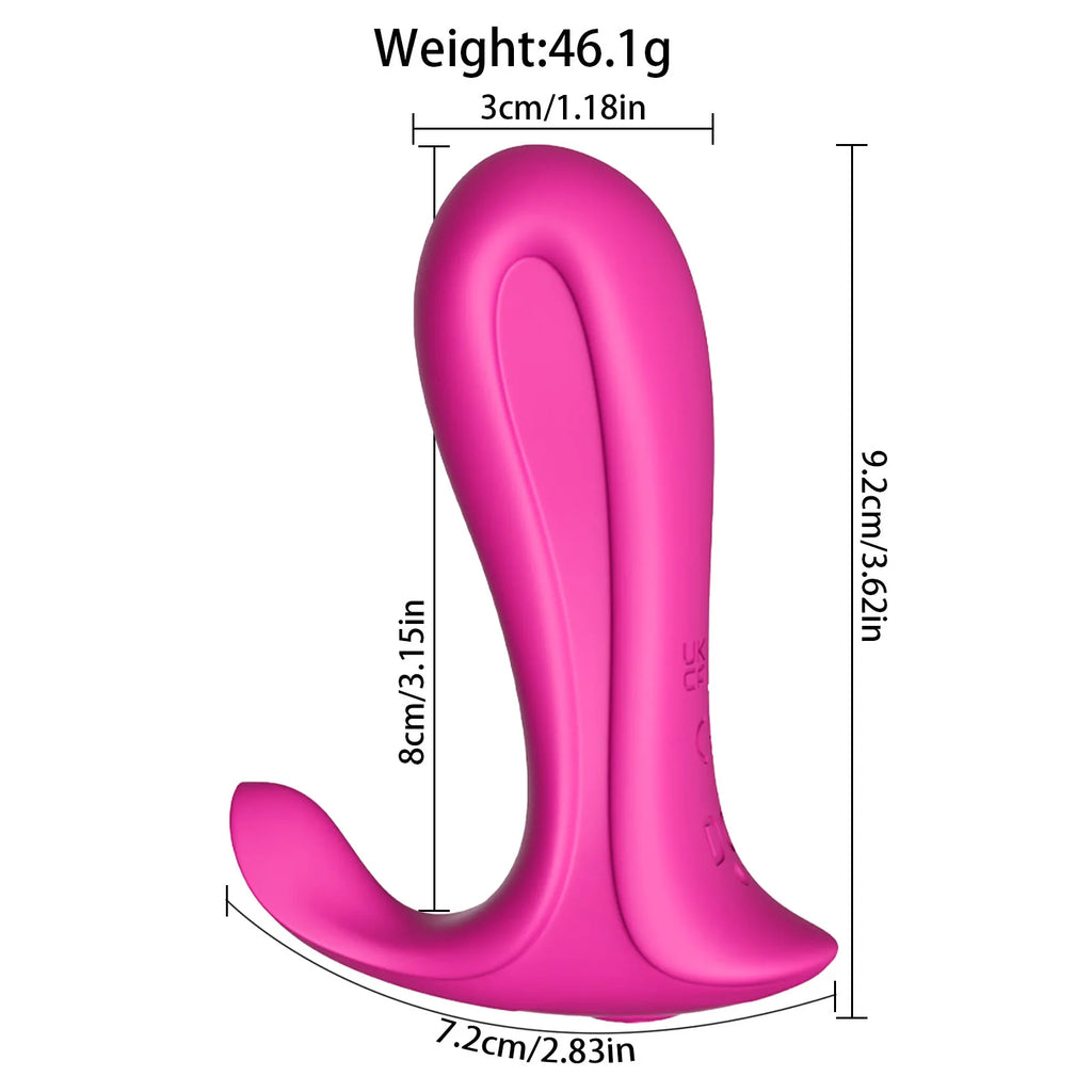 Amoura Clitoral Vibrating Panties, Wearable Massager, App-Controlled, Women's, Couples, Medical-Grade Silicone, Waterproof – Waterproof Panty Vibrator