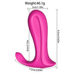 Amoura Clitoral Vibrating Panties, Wearable Massager, App-Controlled, Women's, Couples, Medical-Grade Silicone, Waterproof – Waterproof Panty Vibrator