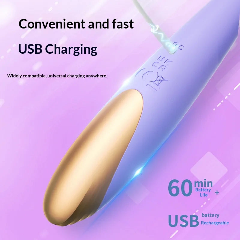 Amoura G-Spot Wand Vibrator, Dual Motor, 10 Modes, Women's, Manual Control, Medical-Grade Silicone, Waterproof – waterproof wand vibrator