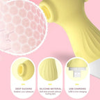 Amoura Clitoral & G-Spot Suction Vibrator, Personal Massager, Air Pulse & Vibrating, Women's, Silicone – suction vibrator