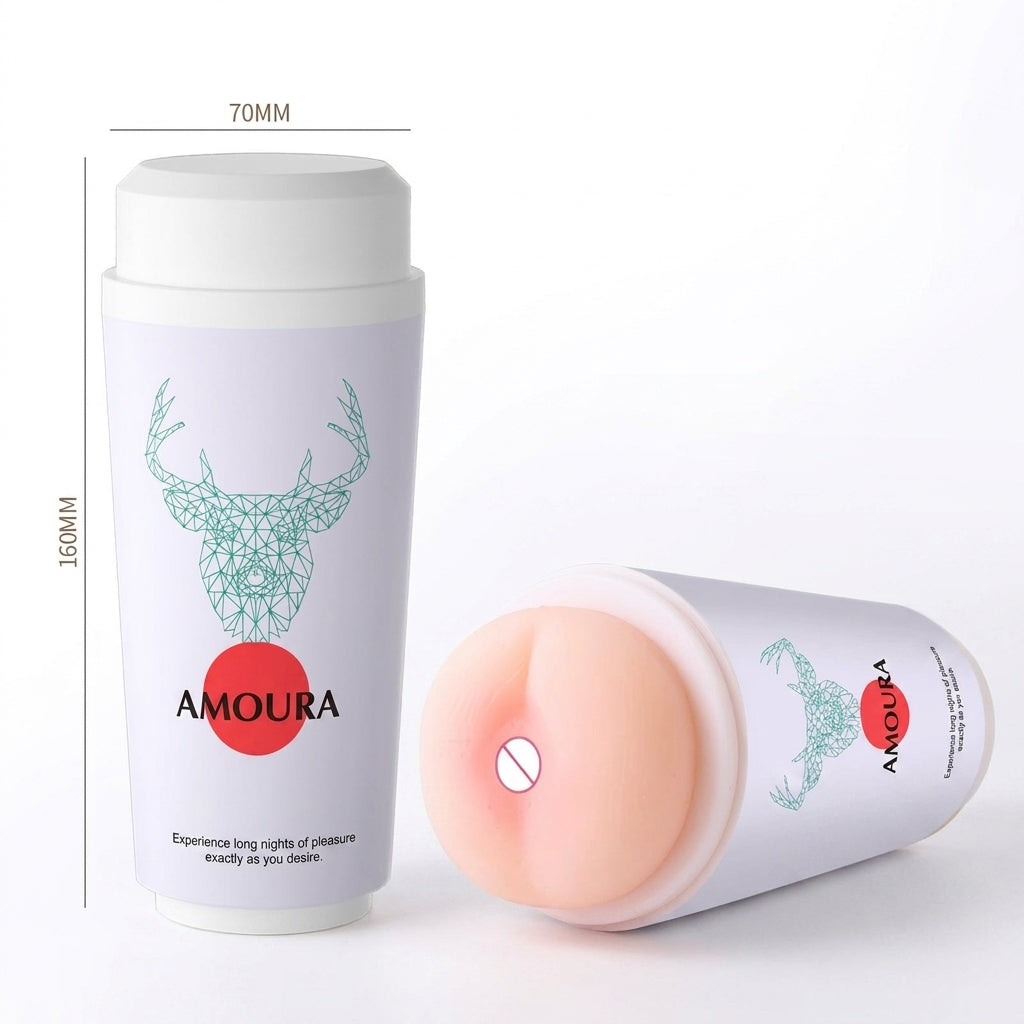 Amoura Male Penis Enlargement Pump & Masturbation Cup, Manual Stroker
