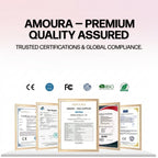 Amoura Vaginal (source lists 'Application: Female' and 'Type: Penis'), Personal Massager (appropriate use-case term), Women's (source states 'Application: Female'), Manual (source spec confirms