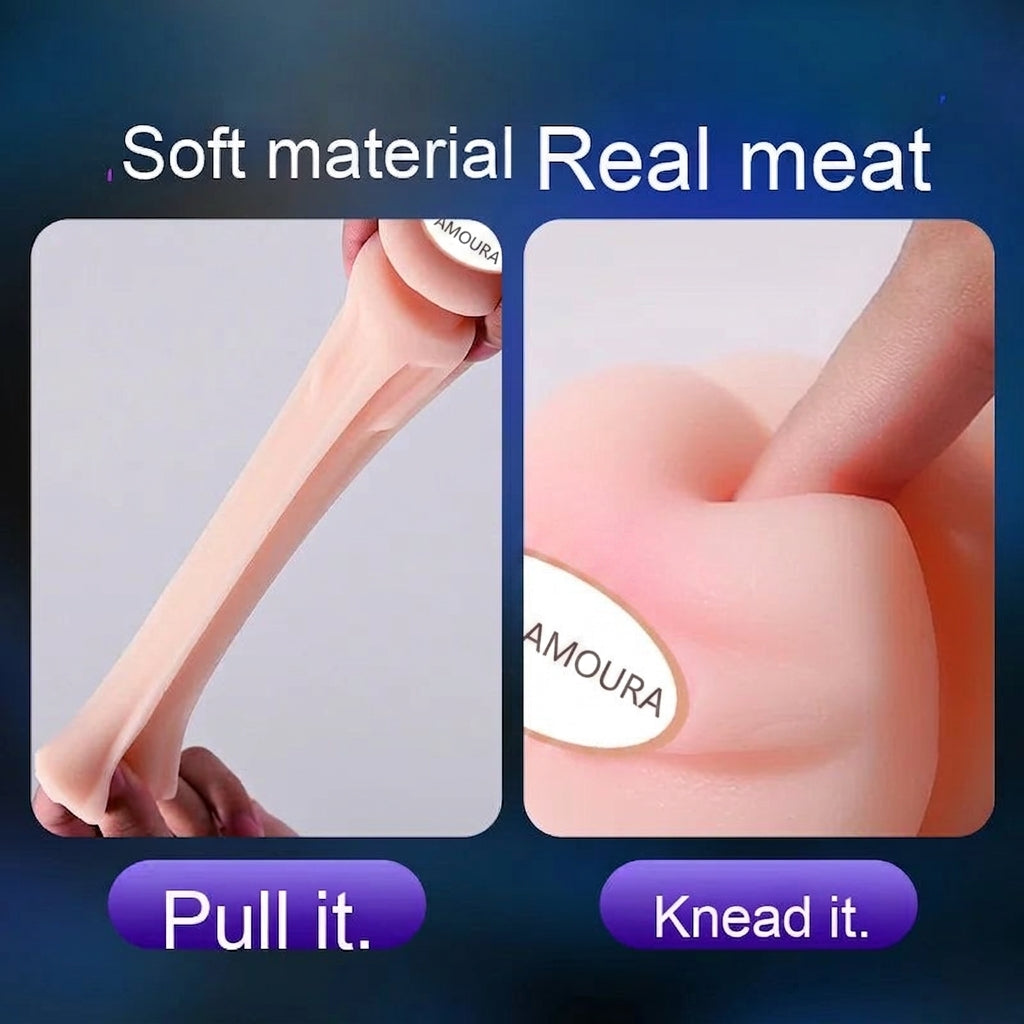 Amoura Penis Stroker Masturbator, Manual & Vibrating, Men's, TPE