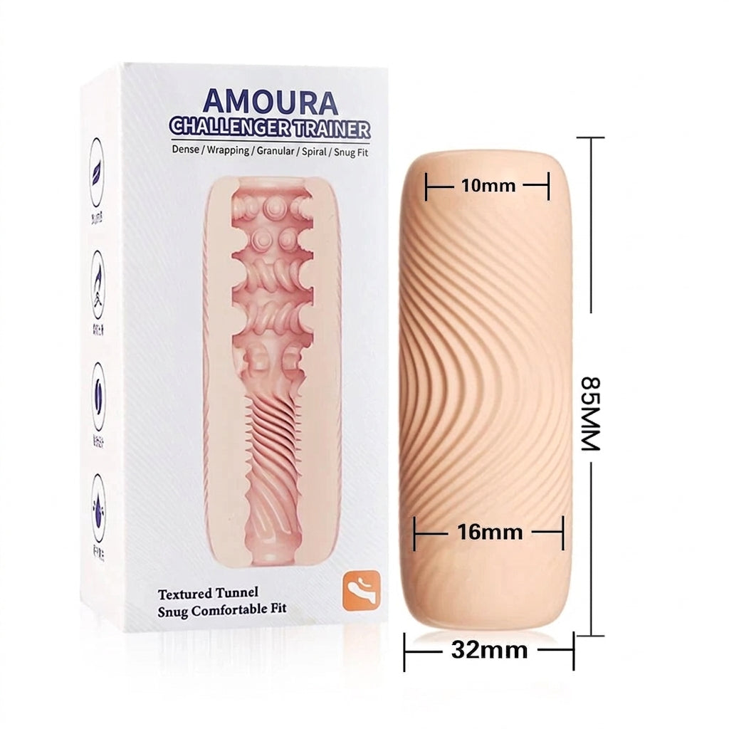 Amoura Anal & Vaginal Stroker, Men's Masturbator, TPE, Waterproof