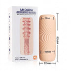 Amoura Anal & Vaginal Stroker, Men's Masturbator, TPE, Waterproof