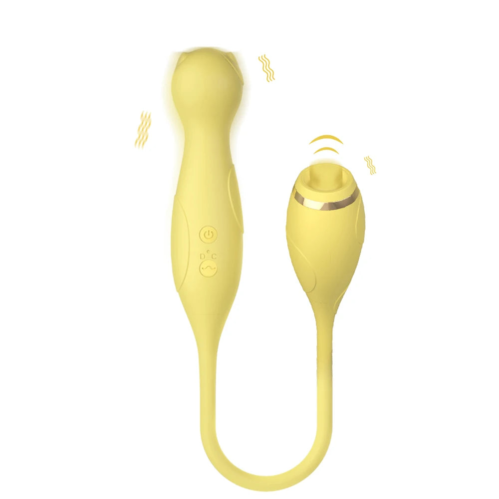 Amoura Clitoral, Vaginal & G-Spot 2-in-1 Vibrator, Personal Massager, Vibrating & Flapping, Women's, Silicone, Waterproof – G-spot vibrator