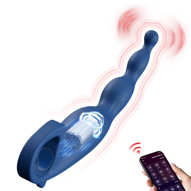 Amoura Anal Butt Plug, App-Controlled, Vibrating, Liquid Silicone, Waterproof – app-controlled vibrating butt plug