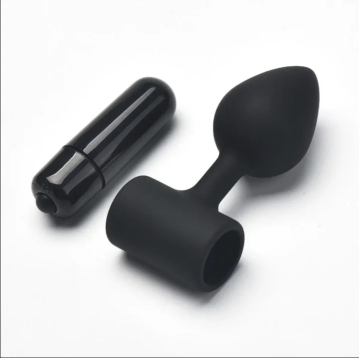 Amoura Anal & G-Spot Vibrator Plug, 10-Mode Vibrating, Women's, Silicone & ABS – 10-mode vibrator