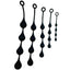 Amoura Anal Plug & Anal Beads, Waterdrop, Silicone, Five Sizes – anal training kit
