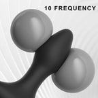 Amoura Anal Plug, Electric Shock & Vibrating, Men's, App-Controlled, Silicone & ABS – vibrating plug with app control