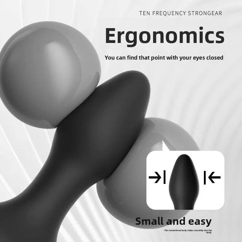 Amoura Anal & Prostate Vibrator, Personal Massager, Vibrating, Unisex, Manual, Medical-Grade Silicone, Waterproof – medical-grade silicone